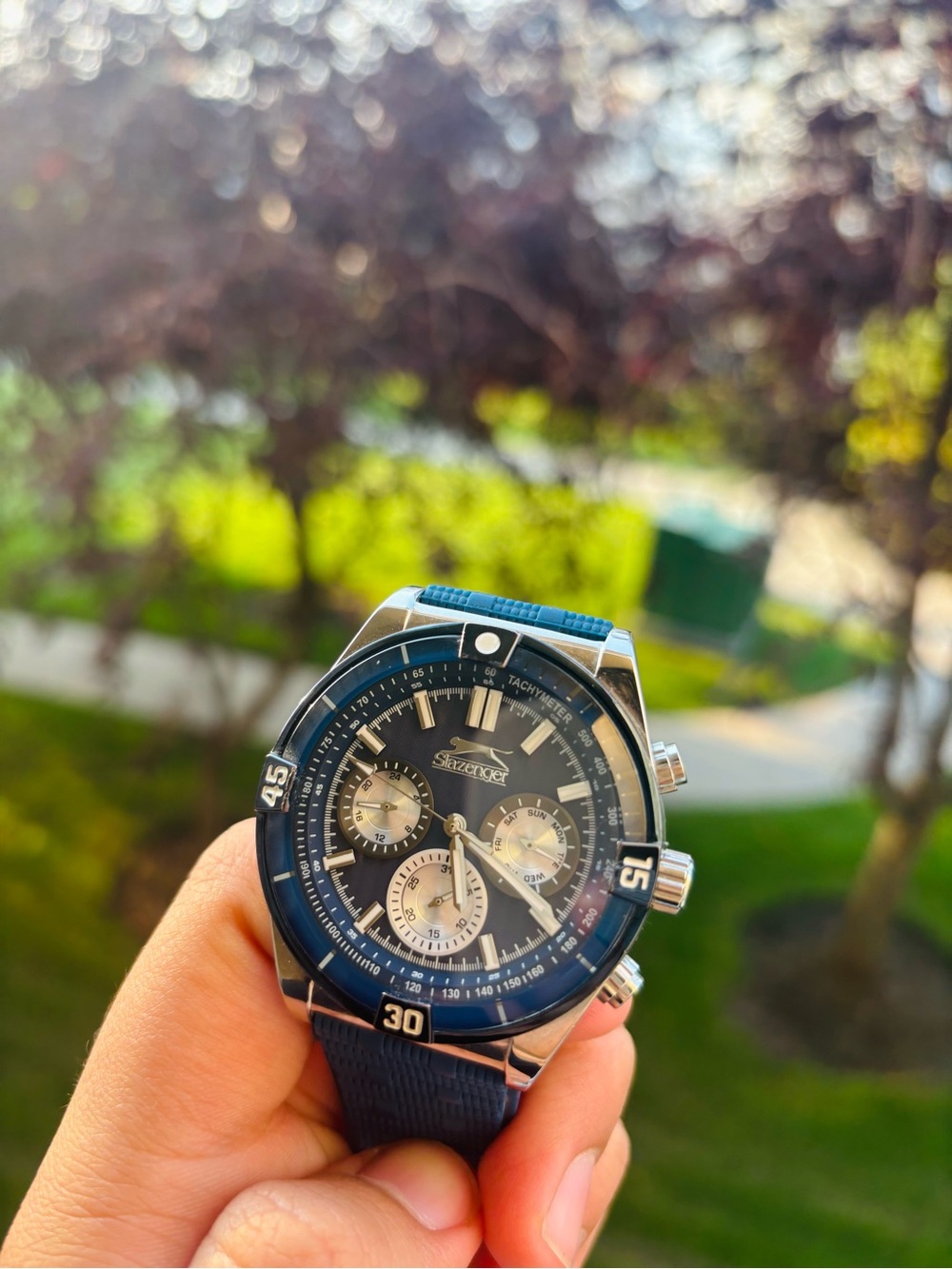 Slazenger Men's Blue Chronograph Sport Watch